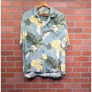 Vintage Hawaiian Aloha Shirt Winnie Fashion Hawaii 2XL Rayon Floral Short Sleeve